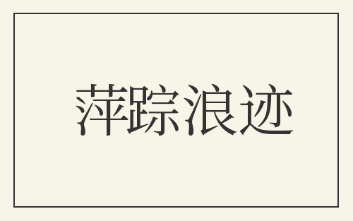 萍踪浪迹