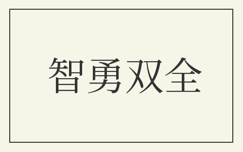 智勇双全
