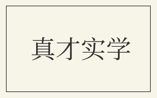 真才实学