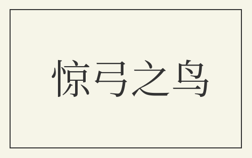 惊弓之鸟