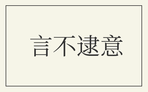 言不逮意