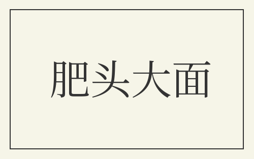 肥头大面