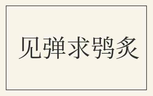 见弹求鸮炙