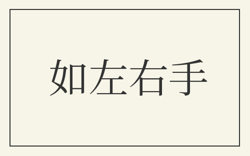如左右手
