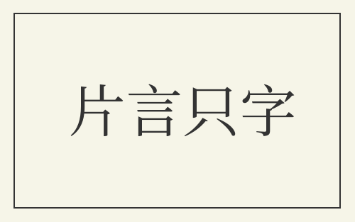 片言只字