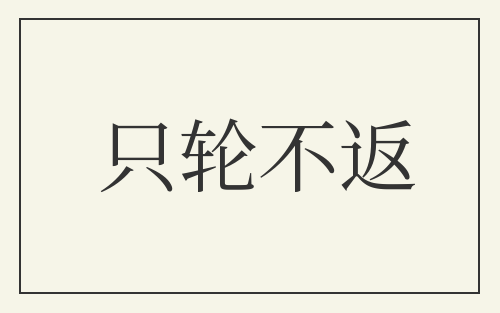 只轮不返