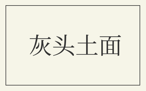 灰头土面