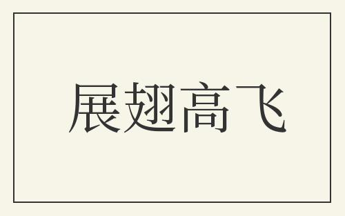 展翅高飞