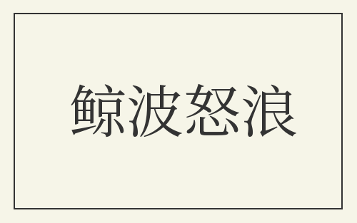 鲸波怒浪
