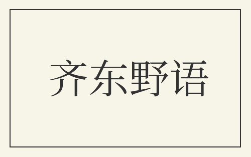 齐东野语