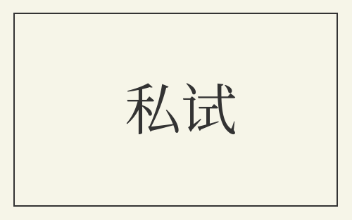 私试