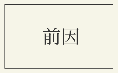 前因