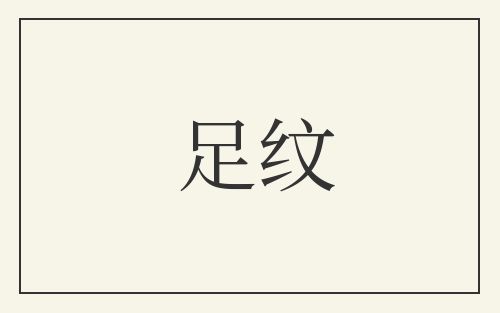足纹