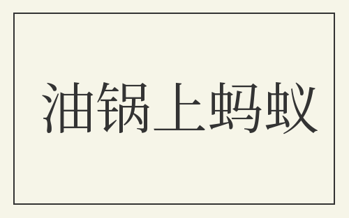 油锅上蚂蚁