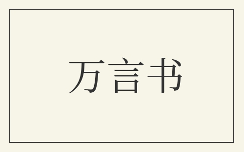 万言书