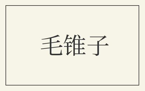 毛锥子