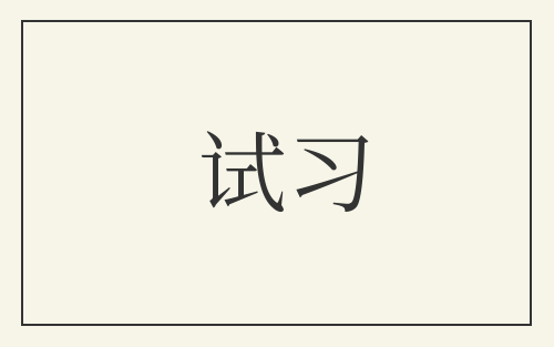 试习