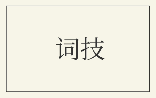 词技