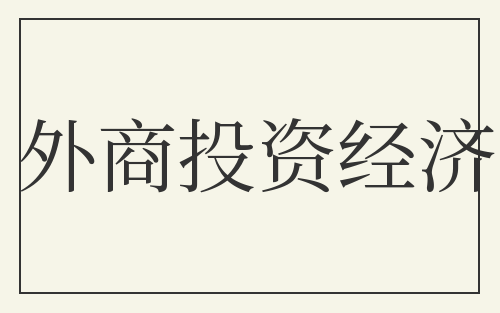 外商投资经济