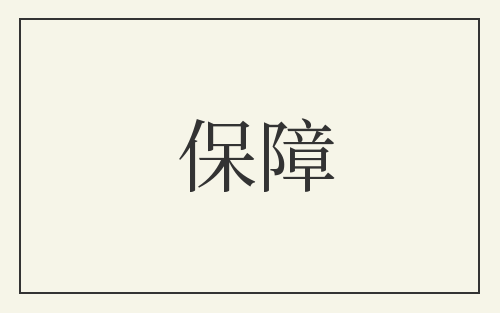 保障
