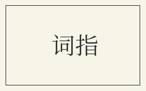 词指