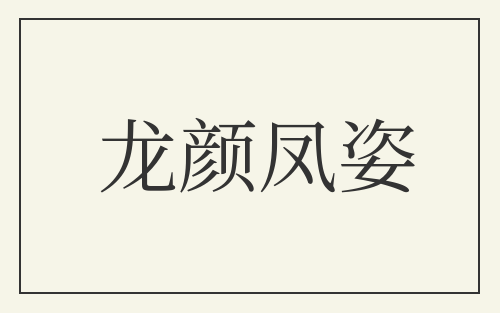 龙颜凤姿