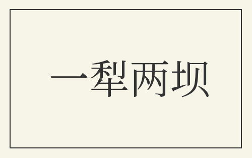 一犁两坝
