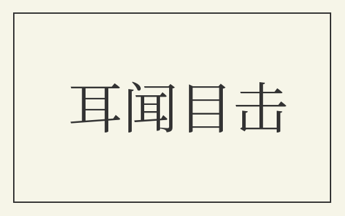 耳闻目击