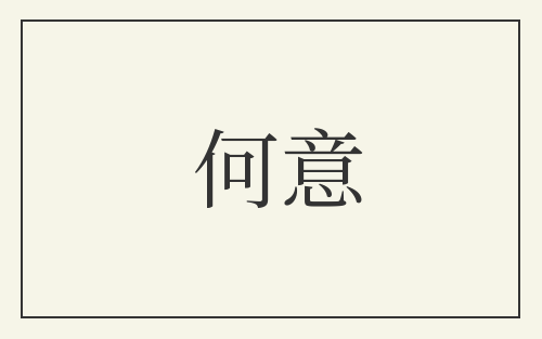 何意