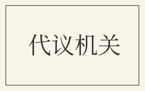 代议机关
