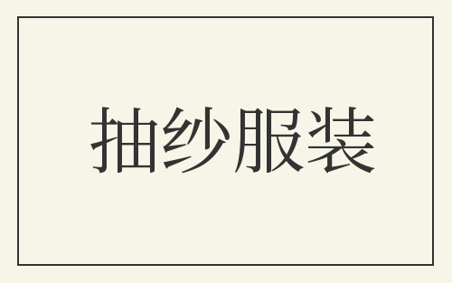 抽纱服装