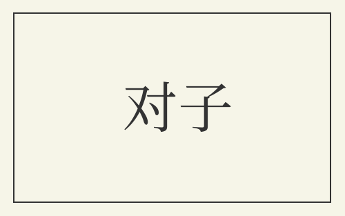 对子