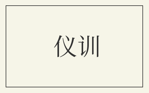 仪训