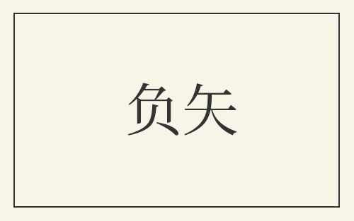 负矢