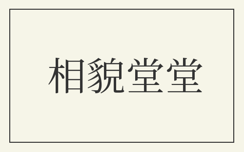 相貌堂堂