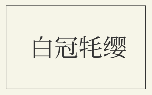 白冠牦缨