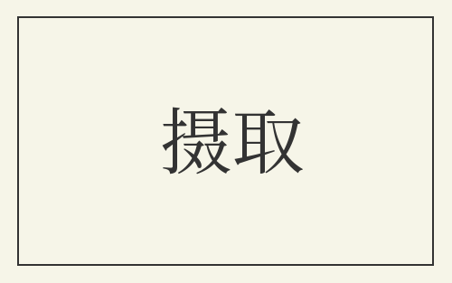 摄取