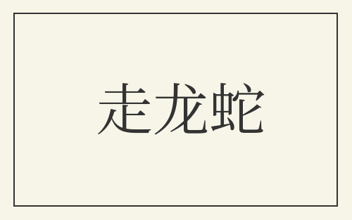 走龙蛇