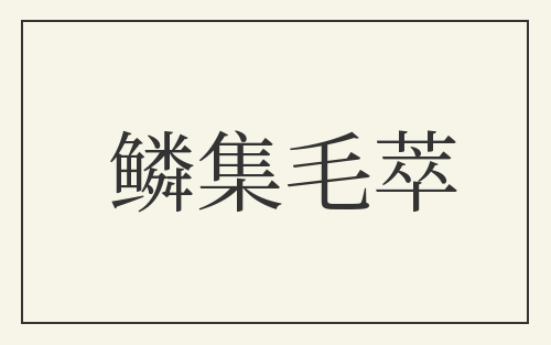 鳞集毛萃