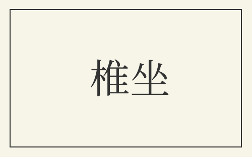 椎坐