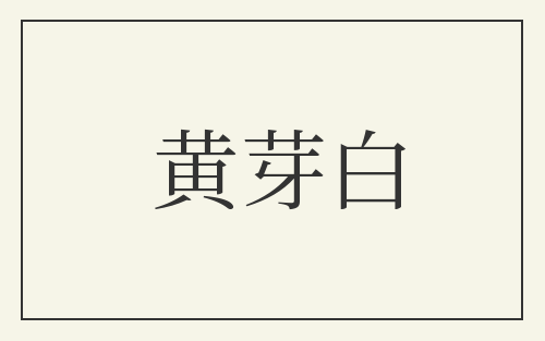 黄芽白