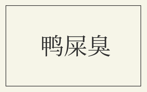 鸭屎臭
