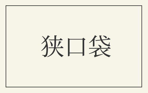 狭口袋