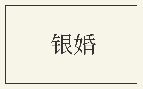 银婚