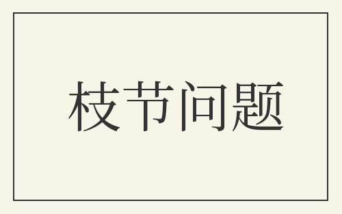 枝节问题