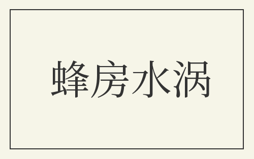 蜂房水涡