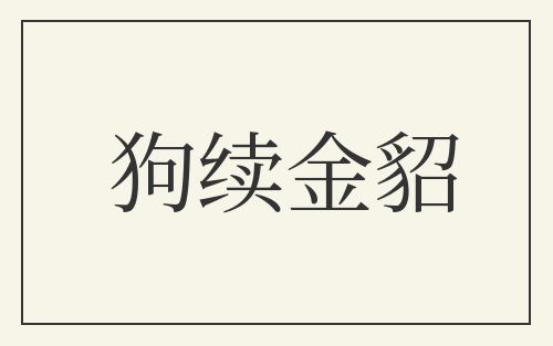 狗续金貂