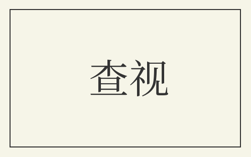 查视