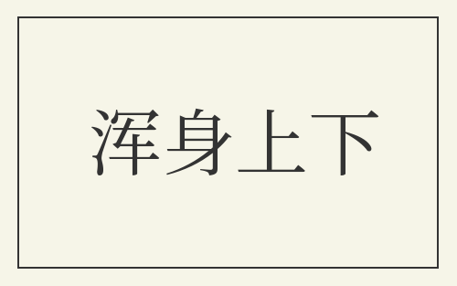 浑身上下