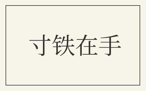 寸铁在手